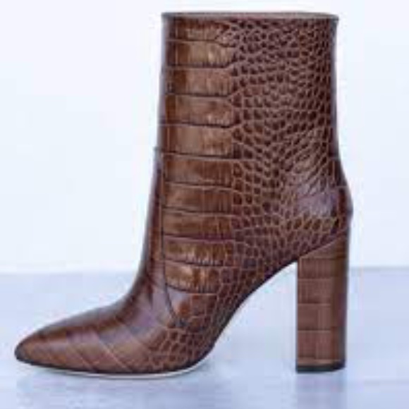 Paris Texas Ankle Boot Brown Croc - Picture 1 of 2